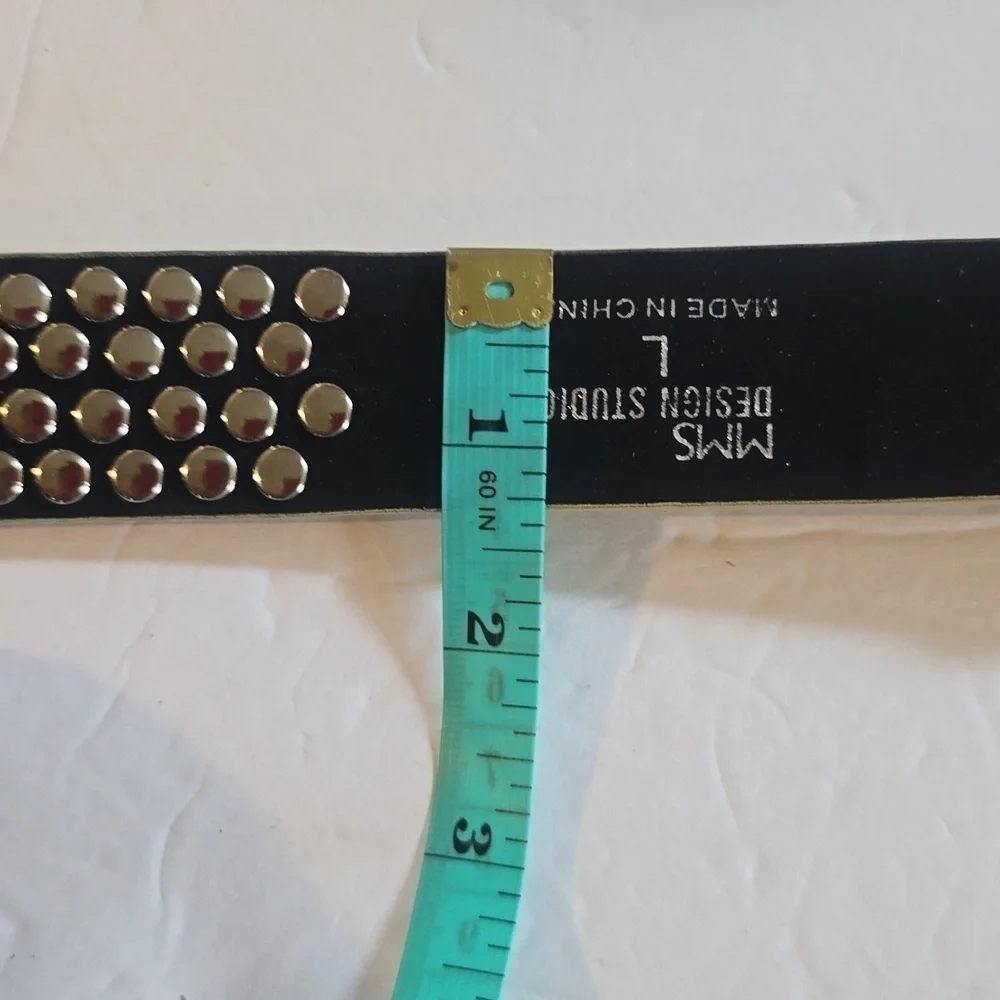 MMS Design Sudio Womens Gold Sparkle Bling rhinestone Belt western Sz.L/XL